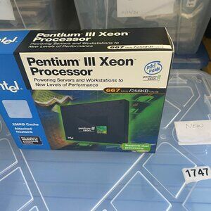 Vintage NEW SEALED SLOT 1 Intel Pentium 3 Xeon 667Mhz Processor - New in Box